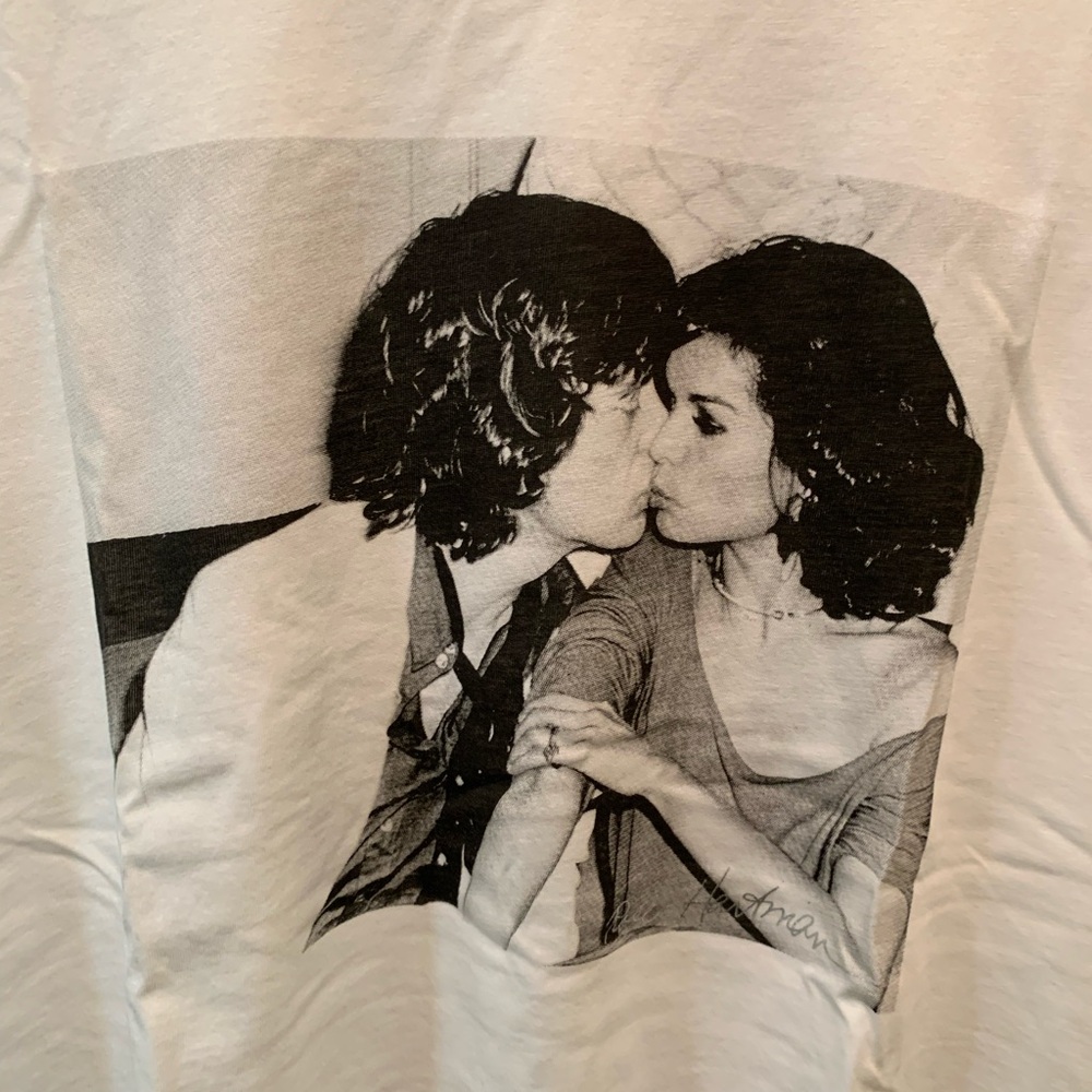 Vintage INTERMIX Rose Hartman Mick Jagger & Bianca T-Shirt NEW Size Small RARE